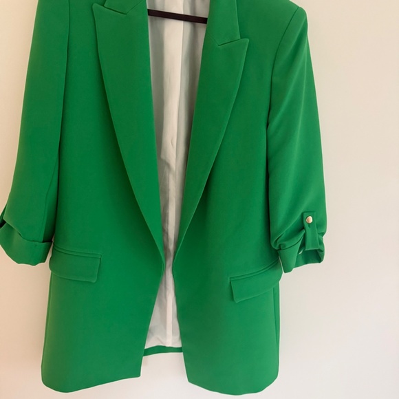 Green short sleeved blazer - Picture 5 of 5